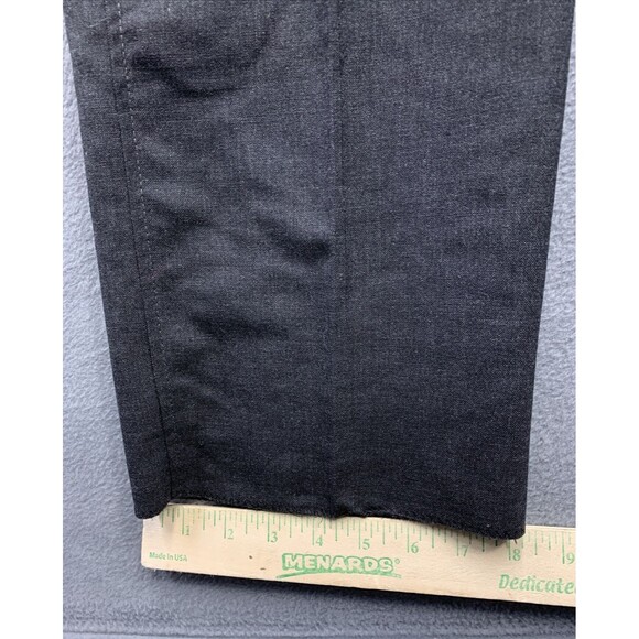 Eppe Amadeo Pants Mens 100% Worsted Wool Pleated Black Size 34 R X37 Business - Picture 7 of 15